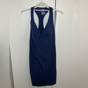 Victoria’s Secret Navy Blue Cotton Halter Dress